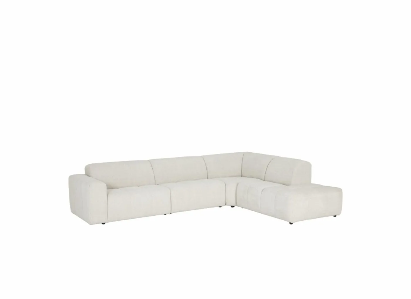 Hoeksalon Daegu 334x238cm - stof - ecru