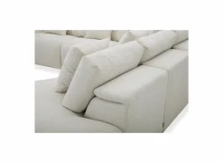 Hoeksalon Down 297x370cm - stof - crème met relax