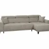 Hoeksalon Dragor 296x179cm - stof - grijs