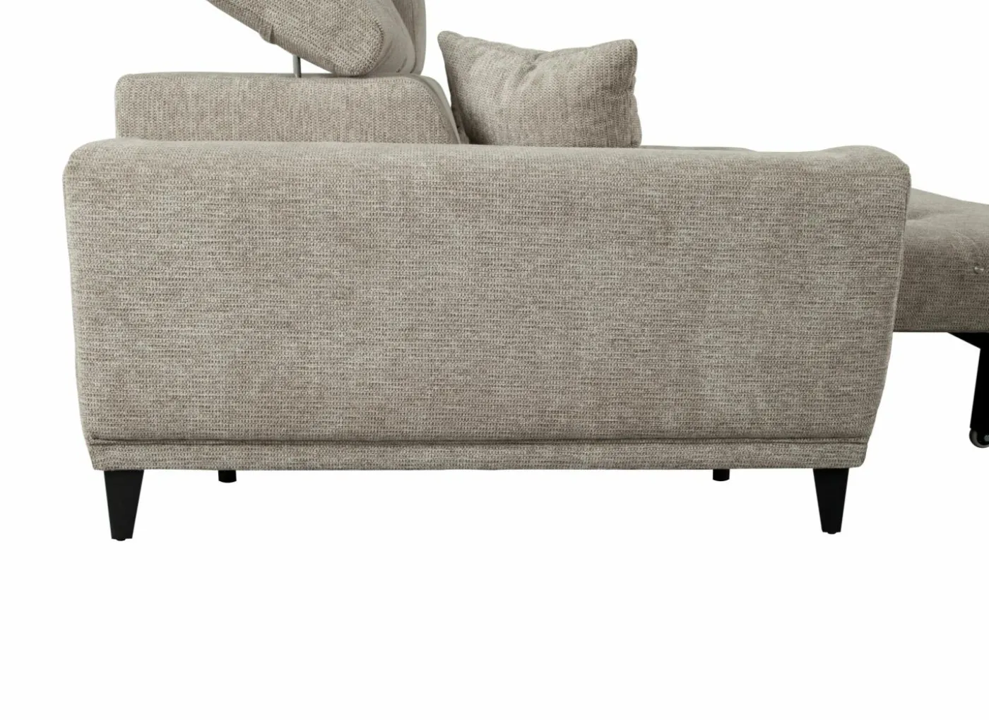 Hoeksalon Dragor 296x179cm - stof - grijs met bedfunctie
