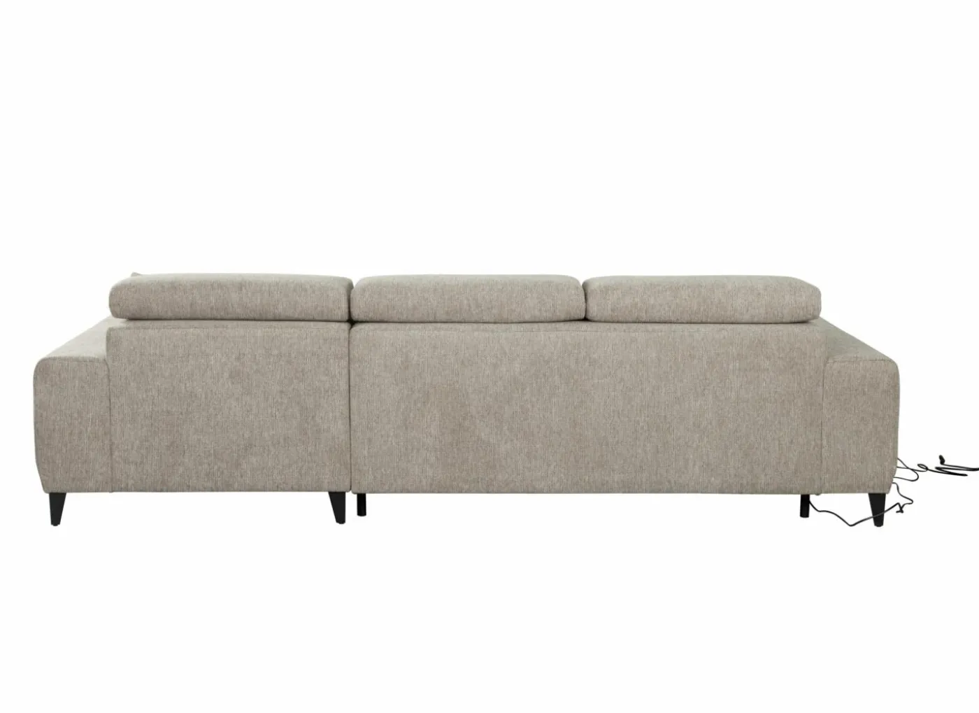 Hoeksalon Dragor 296x179cm - stof - grijs met bedfunctie