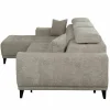 Hoeksalon Dragor 296x179cm - stof - grijs