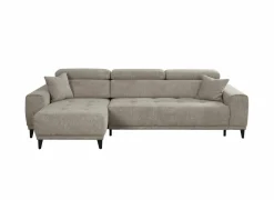 Hoeksalon Dragor 296x179cm - stof - grijs
