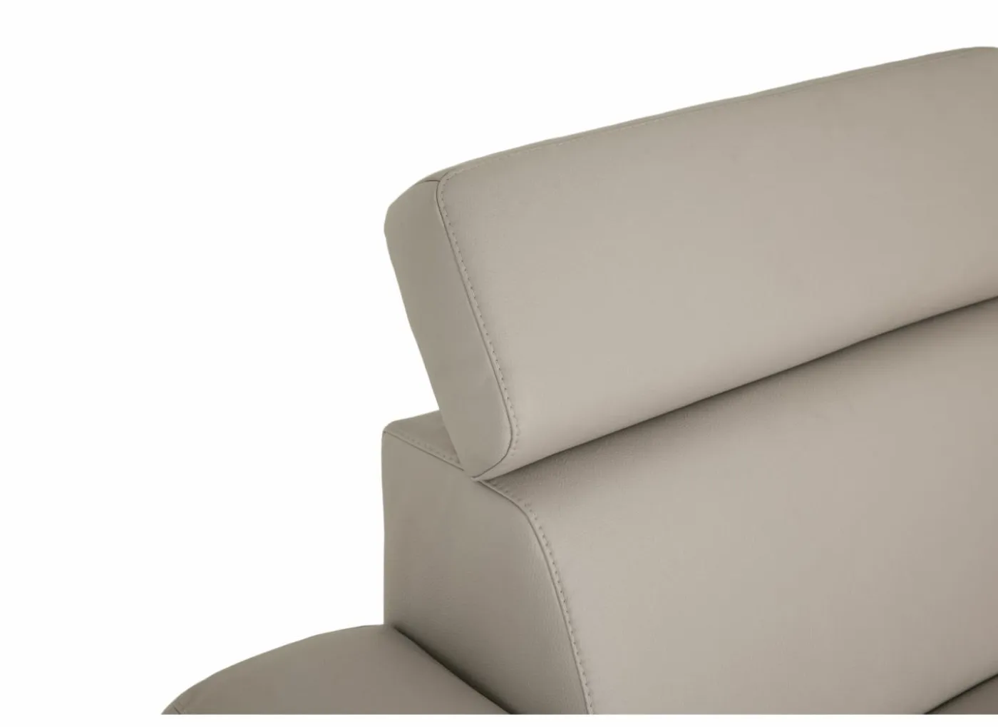 Hoeksalon Durham 304x230cm - stof - lichtgrijs met relax