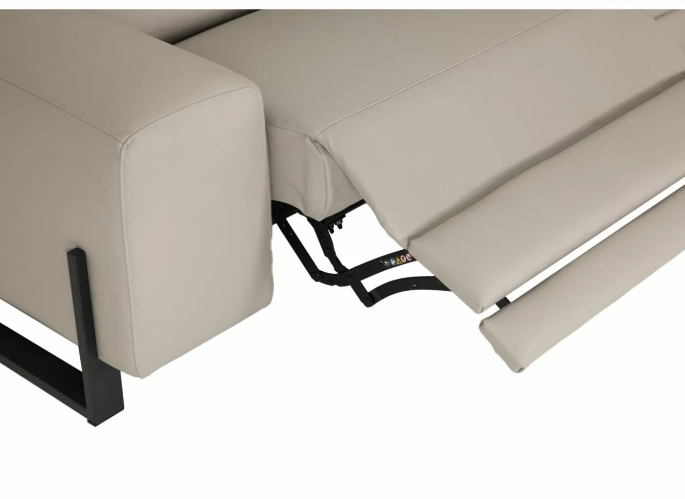 Hoeksalon Durham 304x230cm - stof - lichtgrijs met relax
