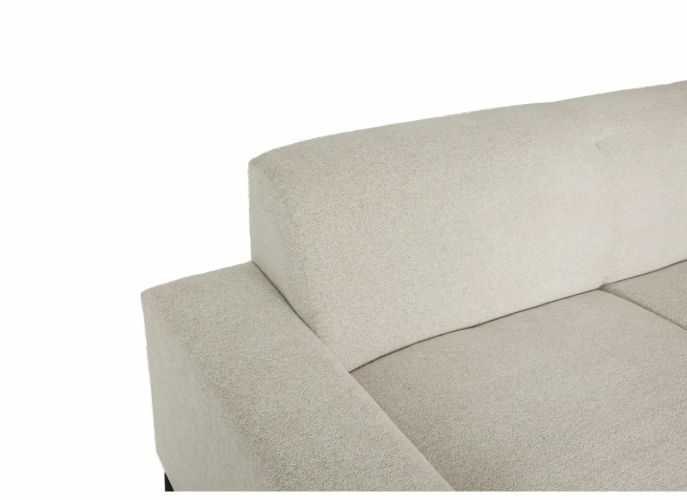 Hoeksalon Eddy 267x206cm - stof - ecru