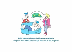 Hoeksalon Eder 310x190cm - stof - taupe