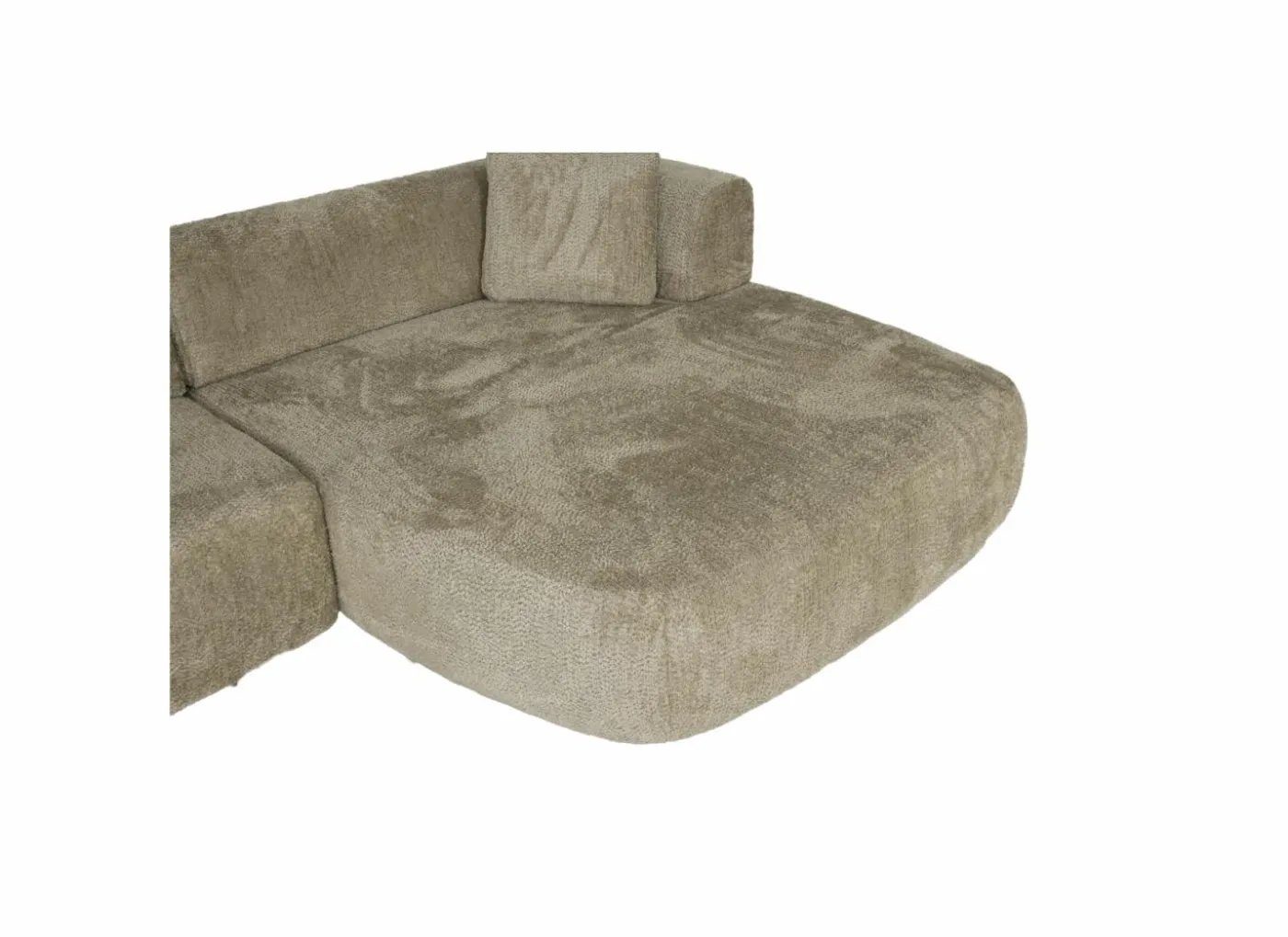 Hoeksalon Eder 310x190cm - stof - taupe