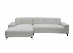 Hoeksalon Elva 292x152cm - stof - greige