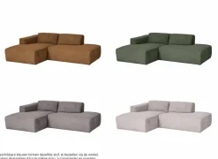 Hoeksalon Enjoy 229x161 - stof - beige
