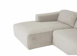Hoeksalon Enjoy 229x161 - stof - beige