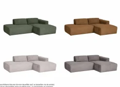 Hoeksalon Enjoy 229x161 - stof - beige