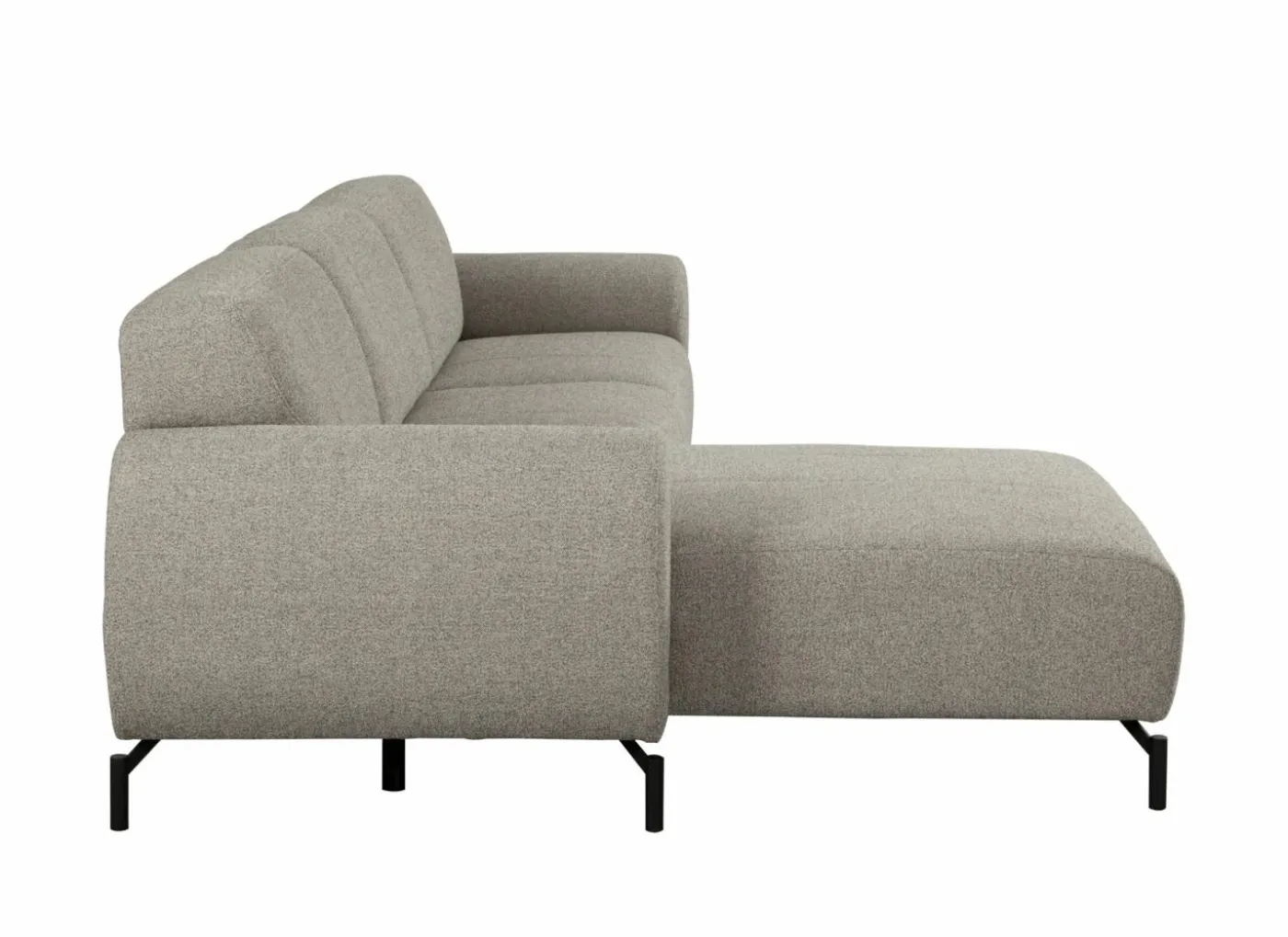 Hoeksalon Eron 331x182cm - stof - taupe