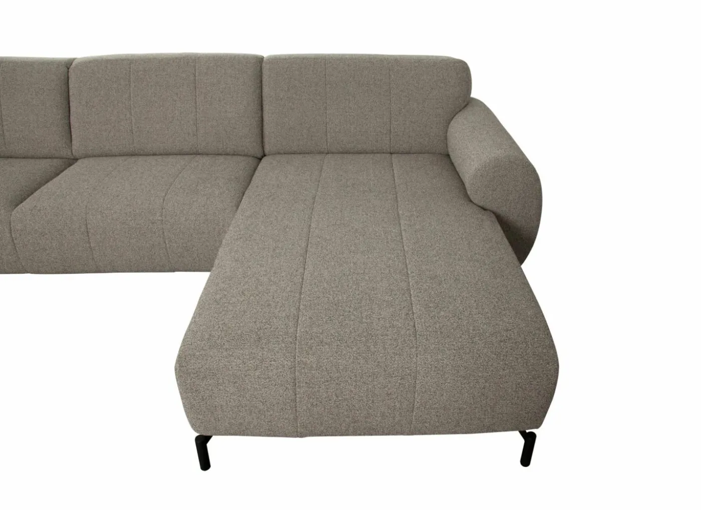 Hoeksalon Eron 331x182cm - stof - taupe
