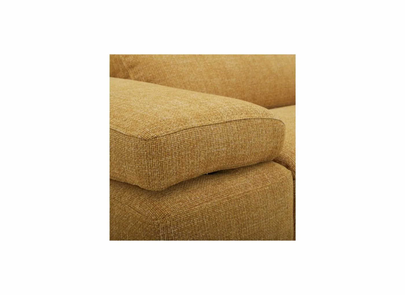 Hoeksalon Exeter 299x240cm - stof - chacha geel met relax