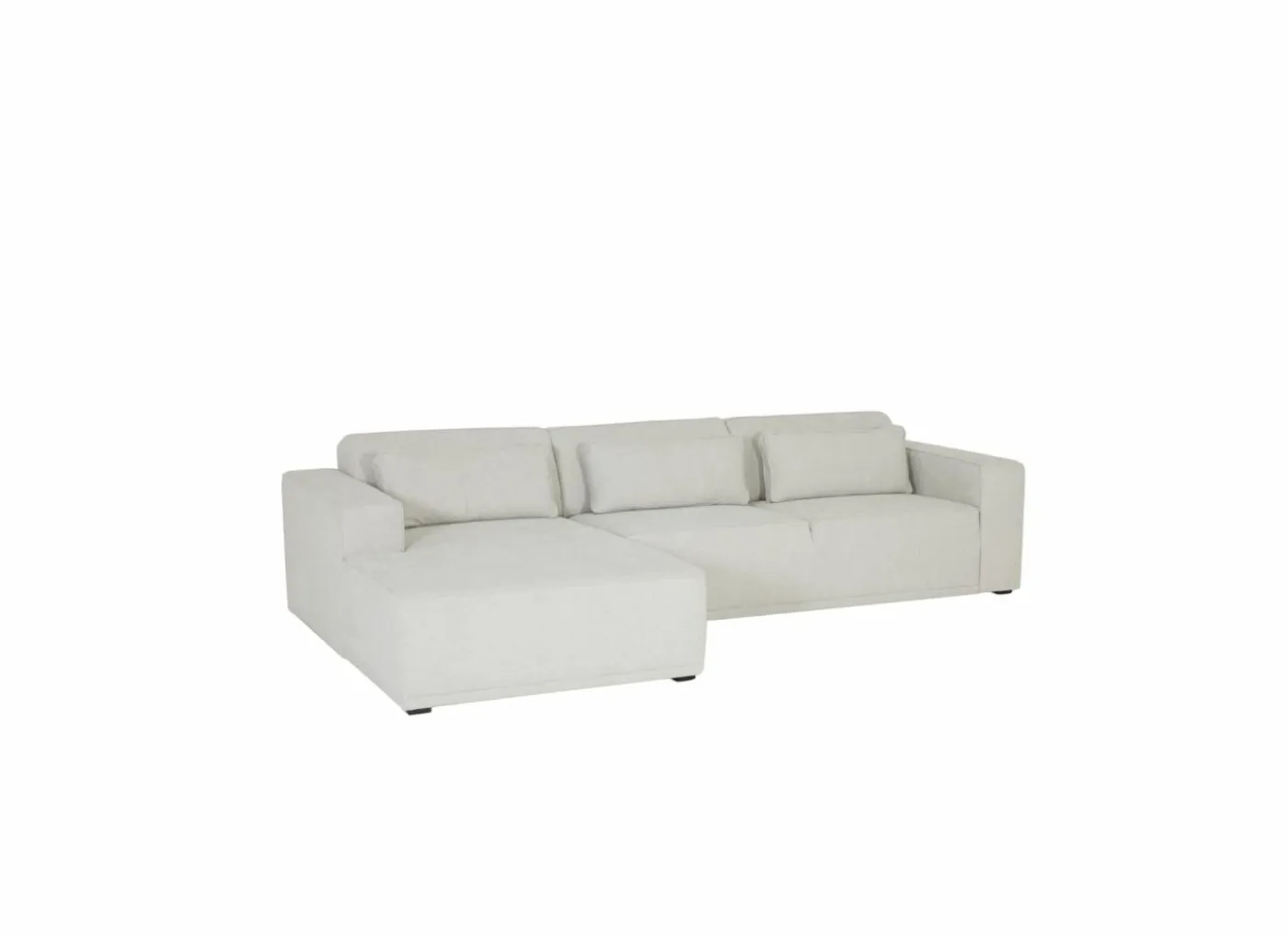 Hoeksalon Ezra 325x178cm - stof - greige