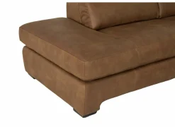 Hoeksalon Fall 213x271cm - stof - cognac met relax