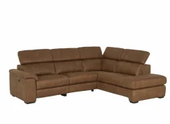 Hoeksalon Fall 271x213cm - stof -  cognac met relax