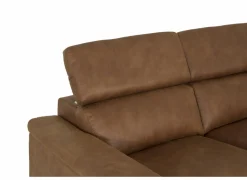 Hoeksalon Fall 271x213cm - stof -  cognac met relax