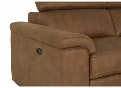 Hoeksalon Fall 271x213cm - stof -  cognac met relax