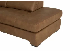 Hoeksalon Fall 271x213cm - stof - cognac