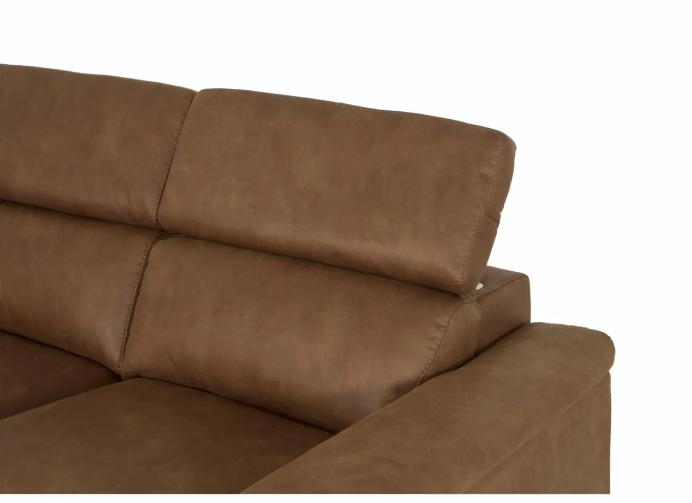 Hoeksalon Fall 213x271cm - stof - cognac