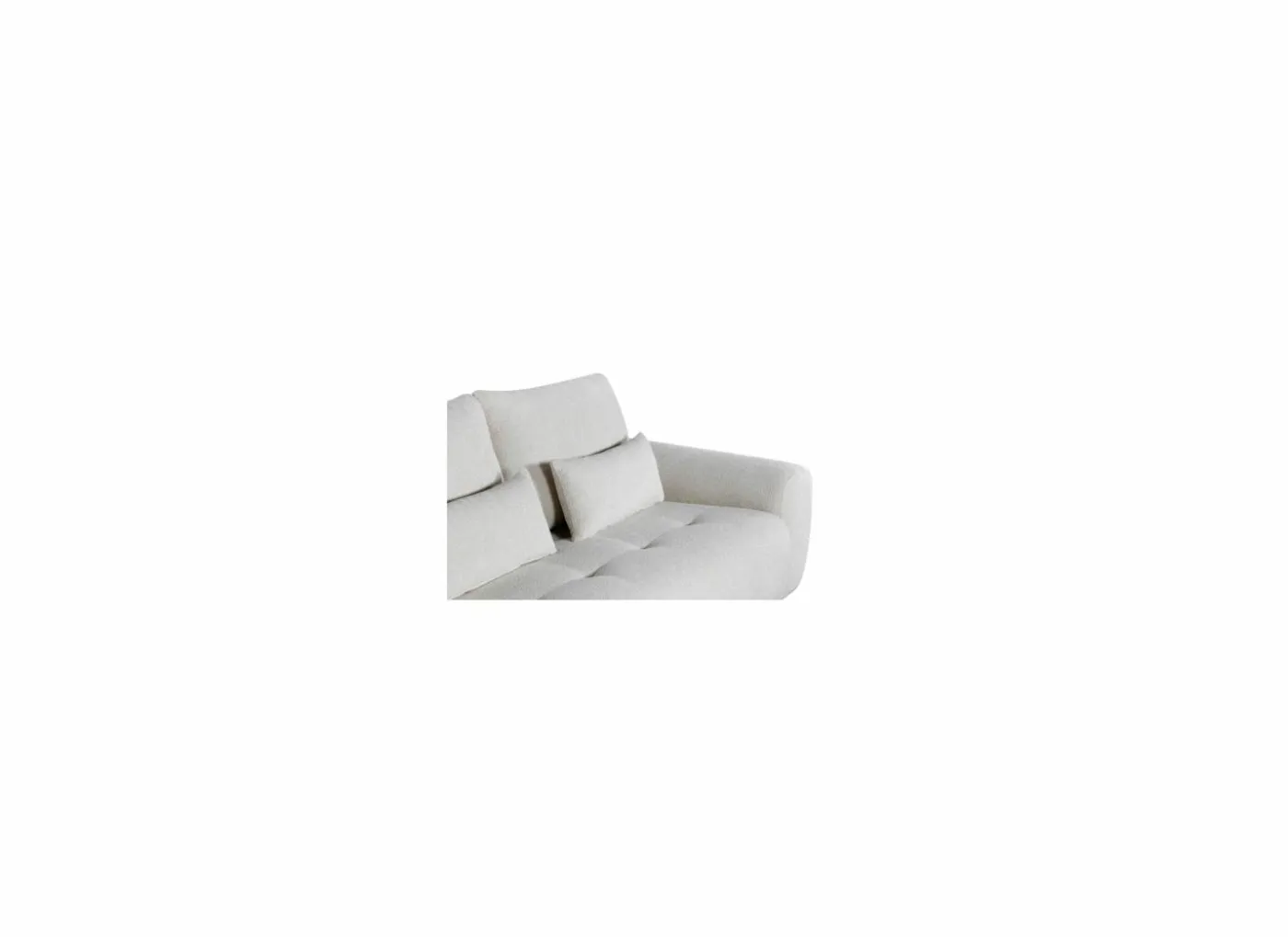 Hoeksalon Garama 281x229cm - polyester - beige