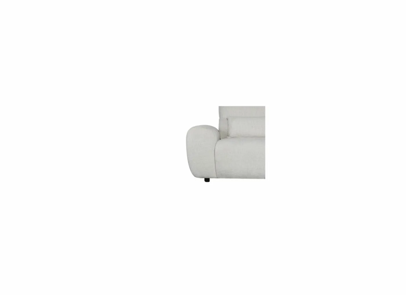 Hoeksalon Garama 281x229cm - polyester - beige