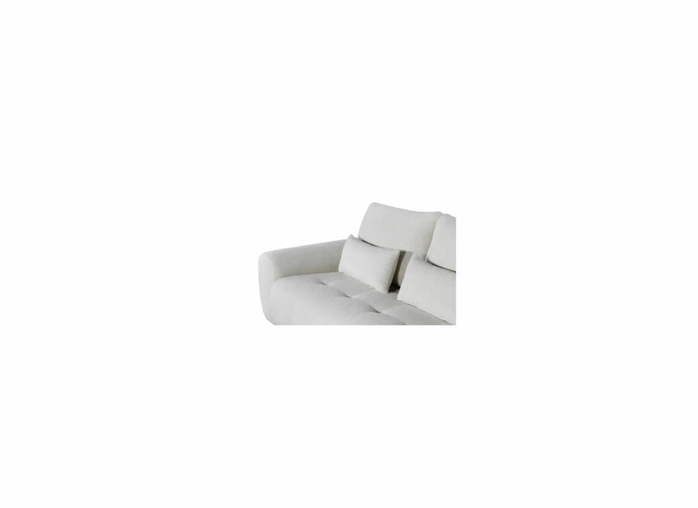 Hoeksalon Garama 281x229cm - polyester - beige