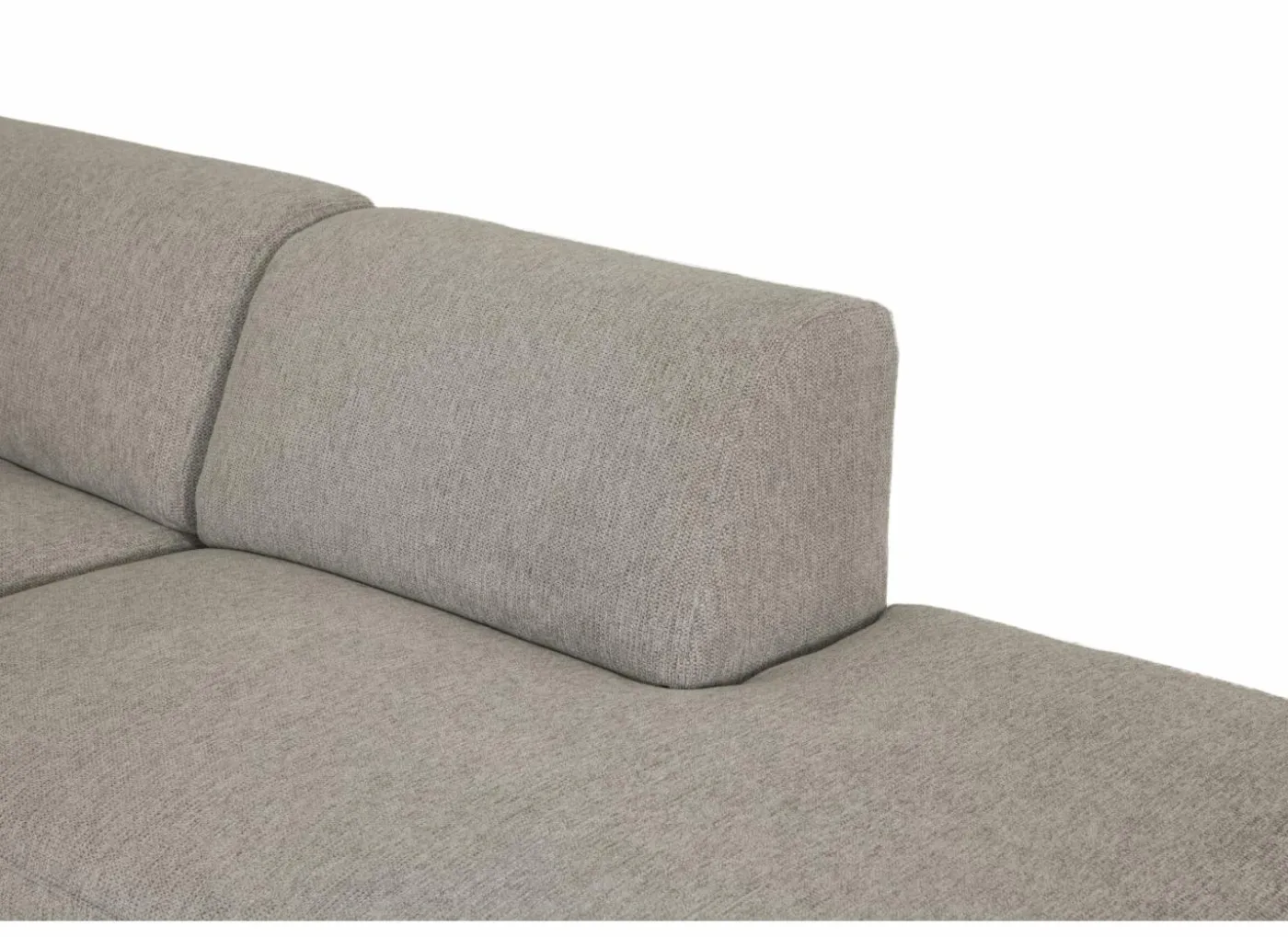 Hoeksalon Ibero 374x283cm - stof - grijs met zitdiepteverstelling