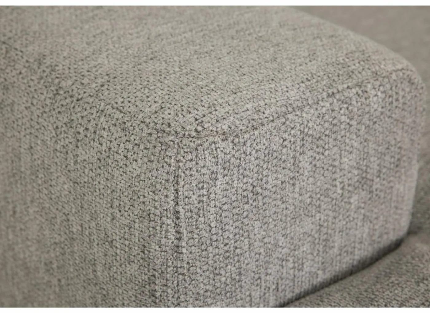 Hoeksalon Ibero 374x283cm - stof - grijs met zitdiepteverstelling