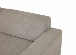 Hoeksalon Ibero 374x283cm - stof - grijs