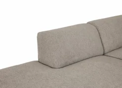 Hoeksalon Ibero 374x283cm - stof - grijs