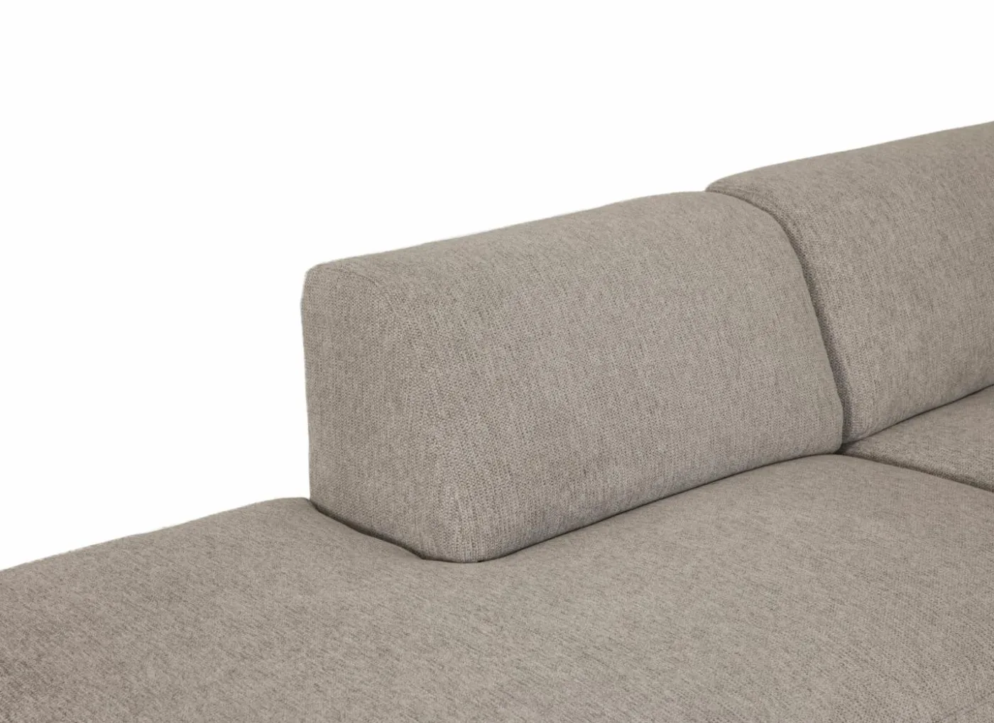 Hoeksalon Ibero 374x283cm - stof - grijs