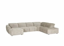 Hoeksalon Ivy 389x257cm - stof - linen