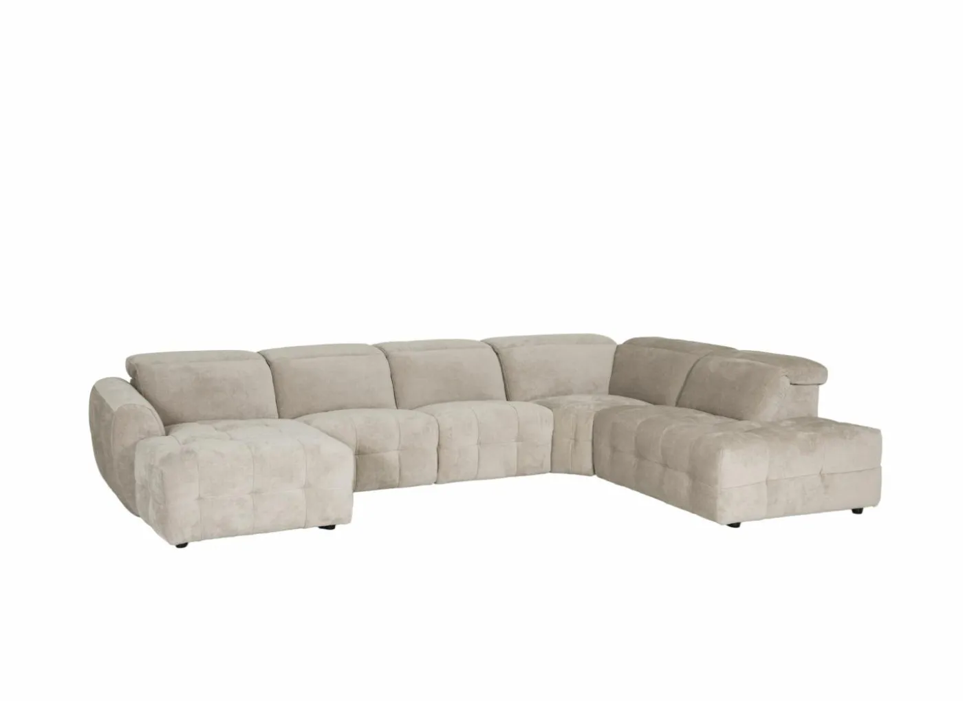 Hoeksalon Ivy 389x257cm - stof - linen