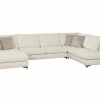Hoeksalon Izmir 378x230cm - stof - greige