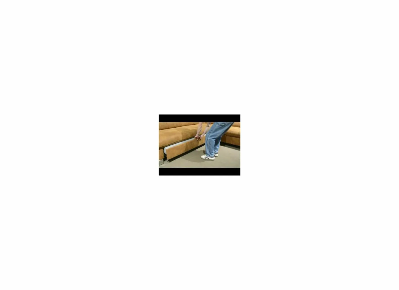 Hoeksalon Jet 295x255cm - stof - cognac