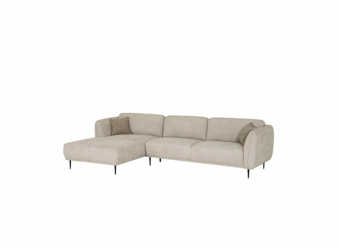 Hoeksalon Kelmis 323x178cm - stof - beige