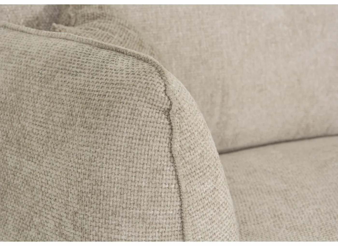 Hoeksalon Kelmis 323x178cm - stof - beige