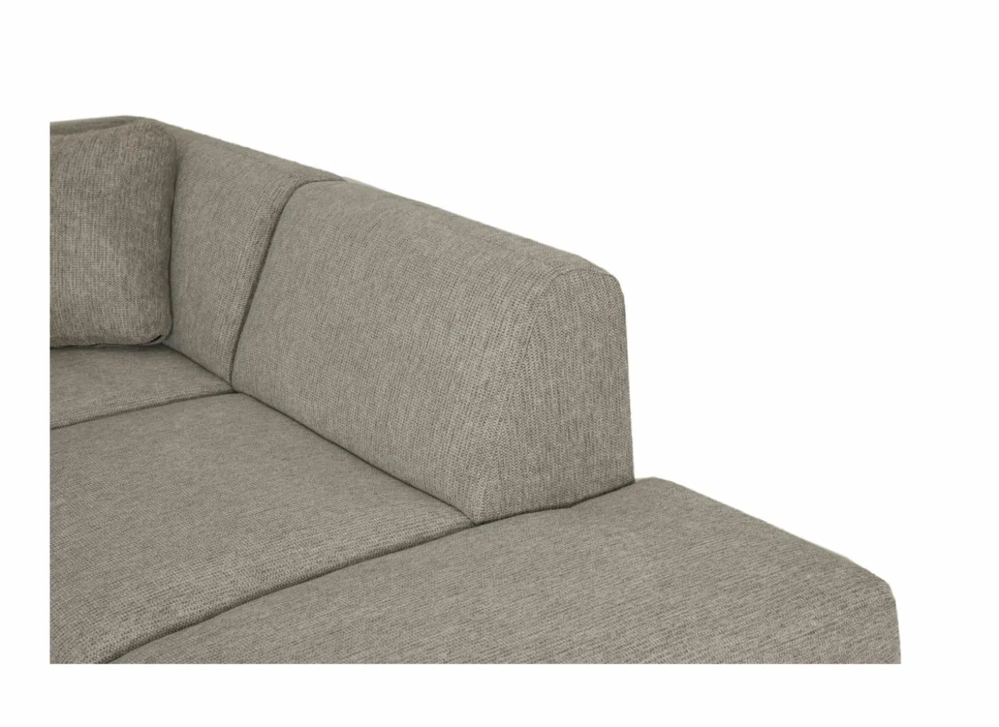 Hoeksalon Kent 390x230cm - stof - grijs