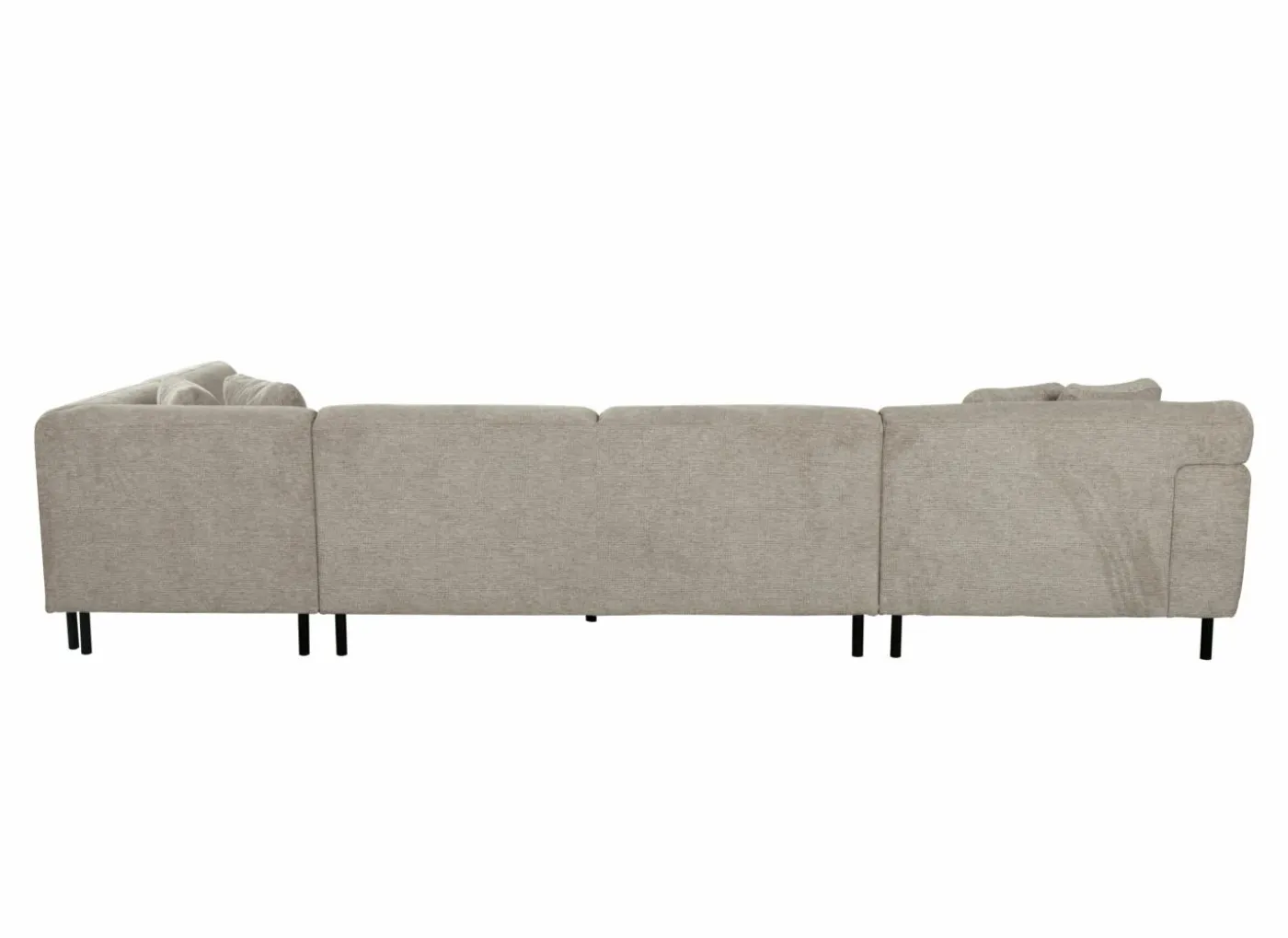 Hoeksalon Kent 390x230cm - stof - grijs
