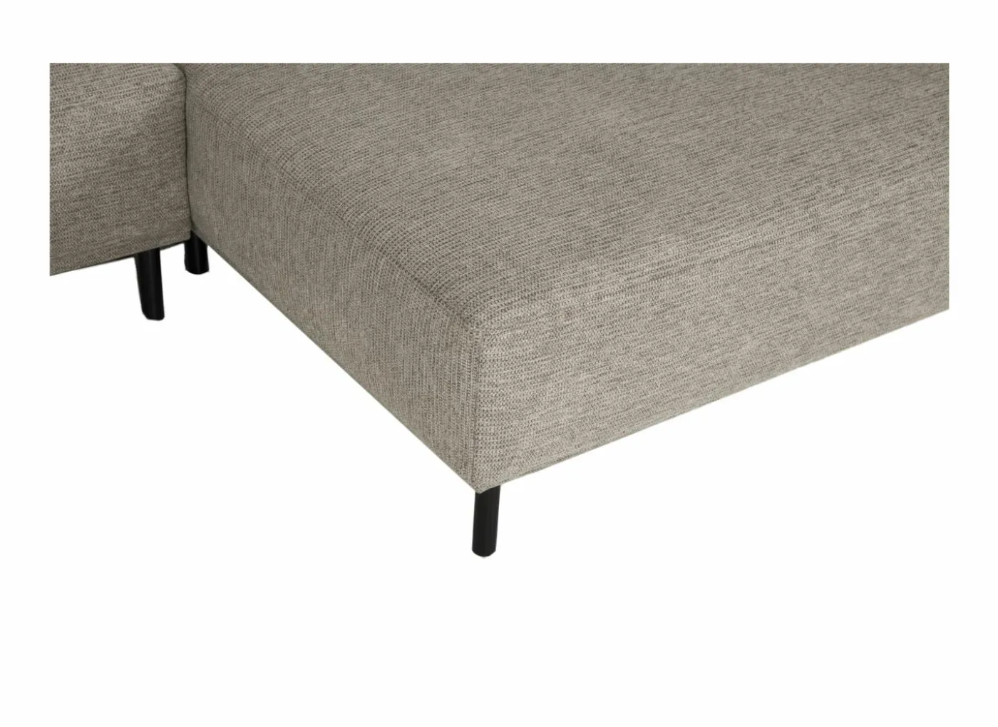 Hoeksalon Kent 390x230cm - stof - grijs