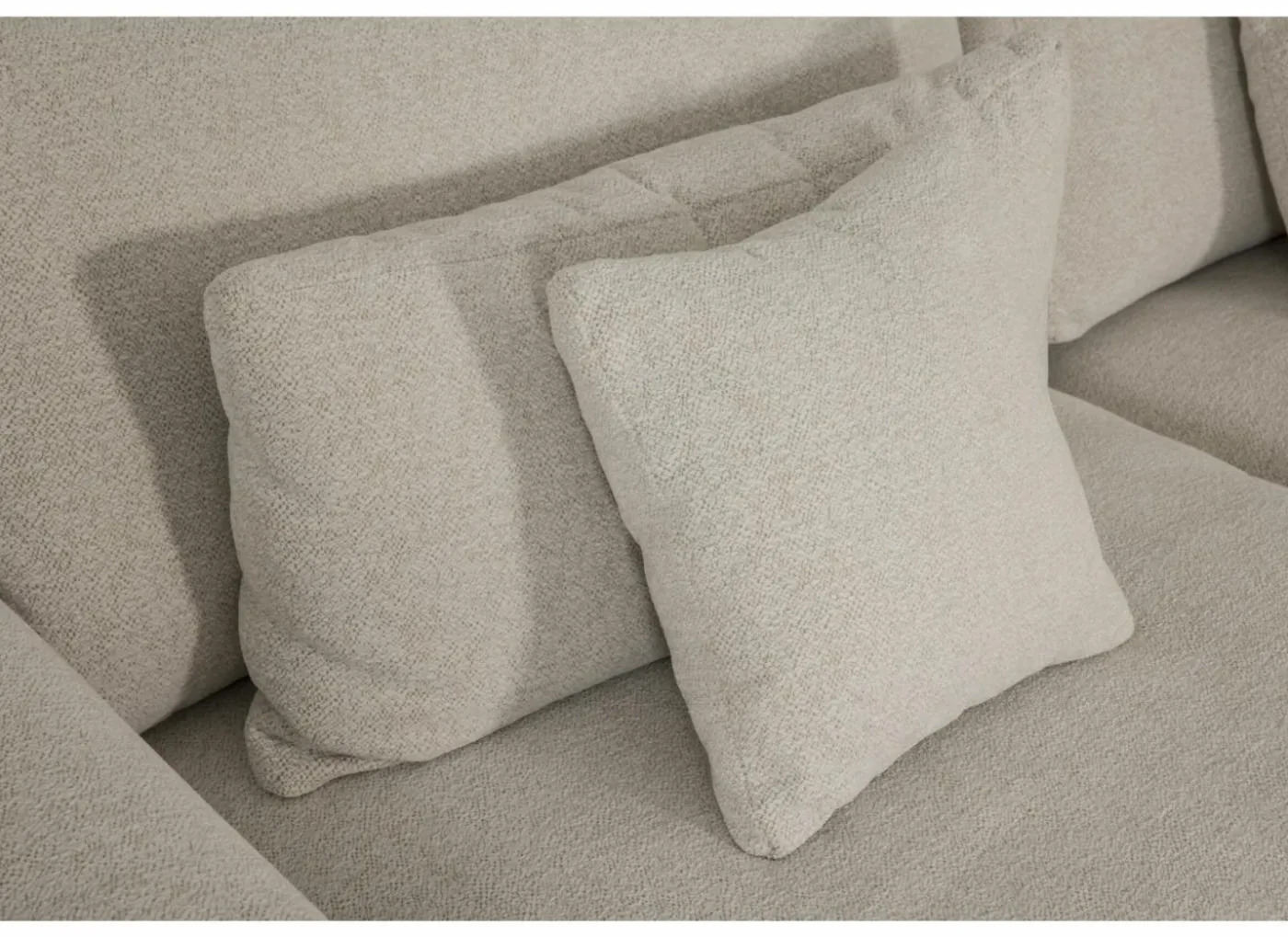 Hoeksalon Krouton 338x276cm - stof - ecru