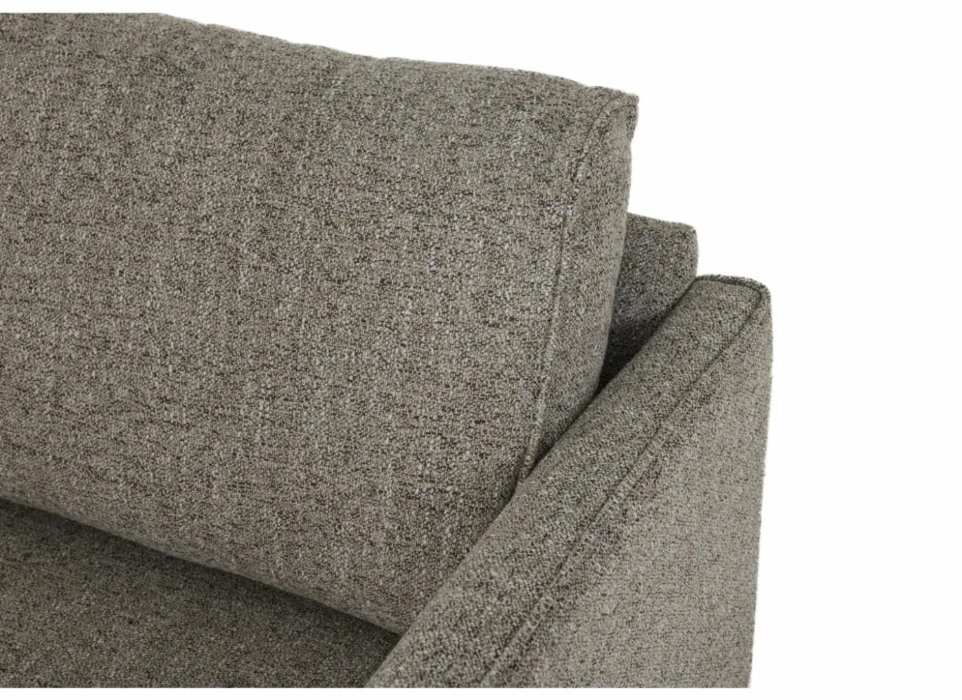 Hoeksalon Lamar 257x223cm - stof - lichtbruin
