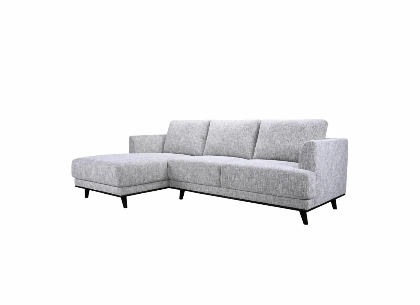 Hoeksalon Lambda 248,5x151cm - stof - ivoor