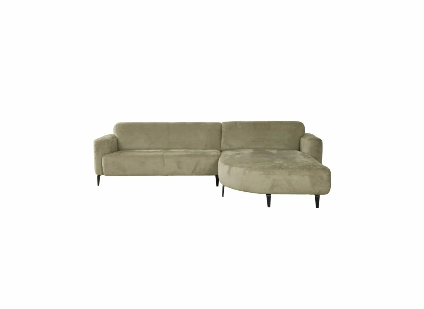Hoeksalon Leif 332x207cm - stof - groen