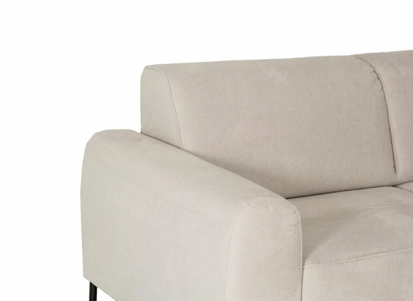 Hoeksalon Lund 370x278cm - stof - beige