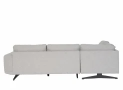 Hoeksalon Maltese 276x215cm - stof - lichtgrijs