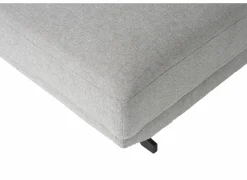 Hoeksalon Maltese 276x215cm - stof - lichtgrijs
